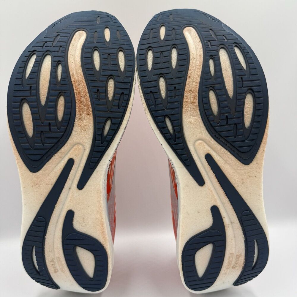 Brooks Hyperion Max Men's Size 13 Orange White Blue Running Shoes Sneakers - Picture 7 of 9